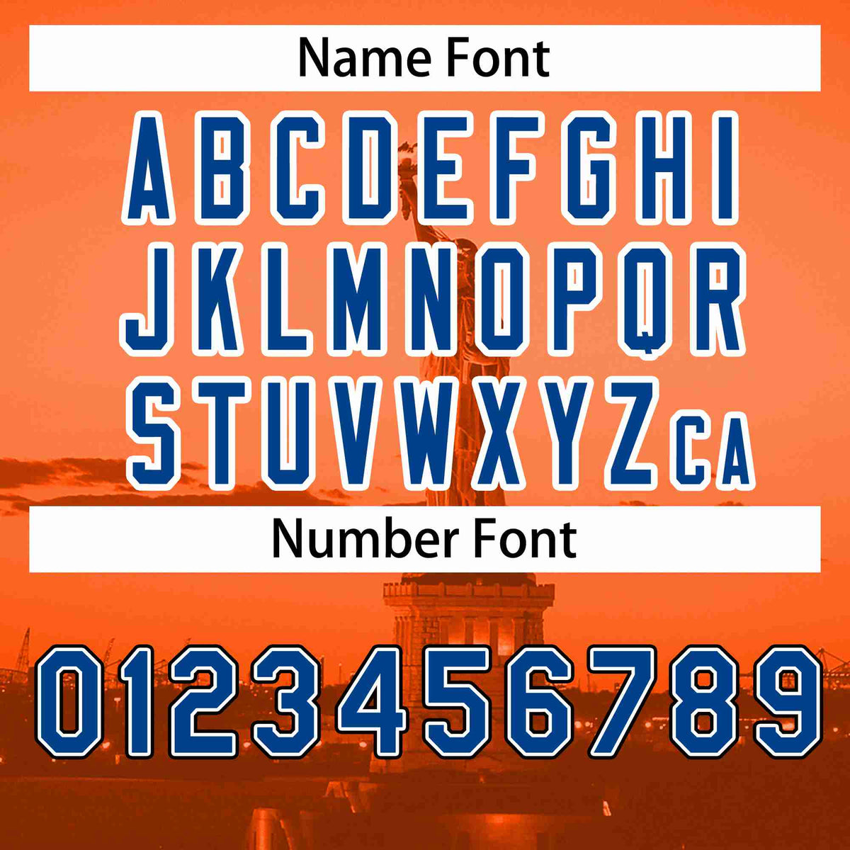 Custom Orange Royal-White New York City Connect Baseball Jersey Limited