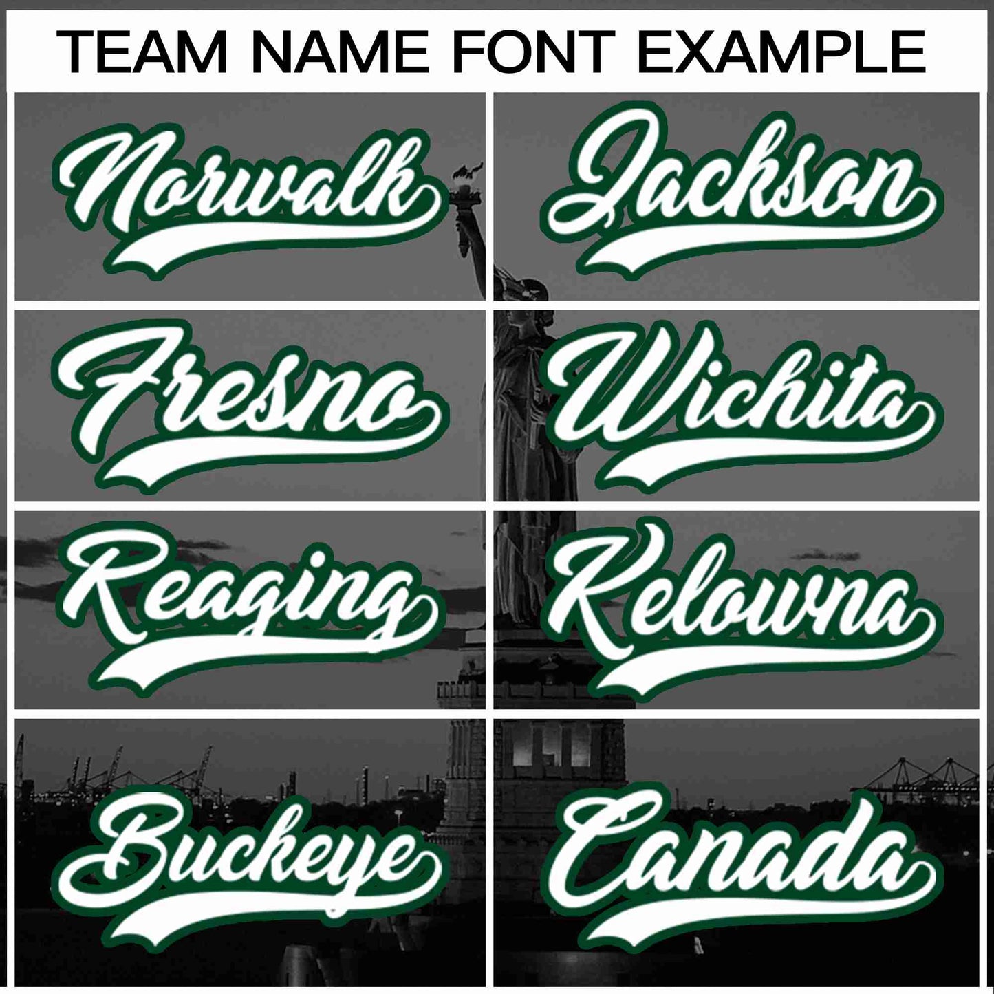 Custom Black White-Green New York City Connect Baseball Jersey Limited