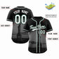 Custom Black White-Green New York City Connect Baseball Jersey Limited