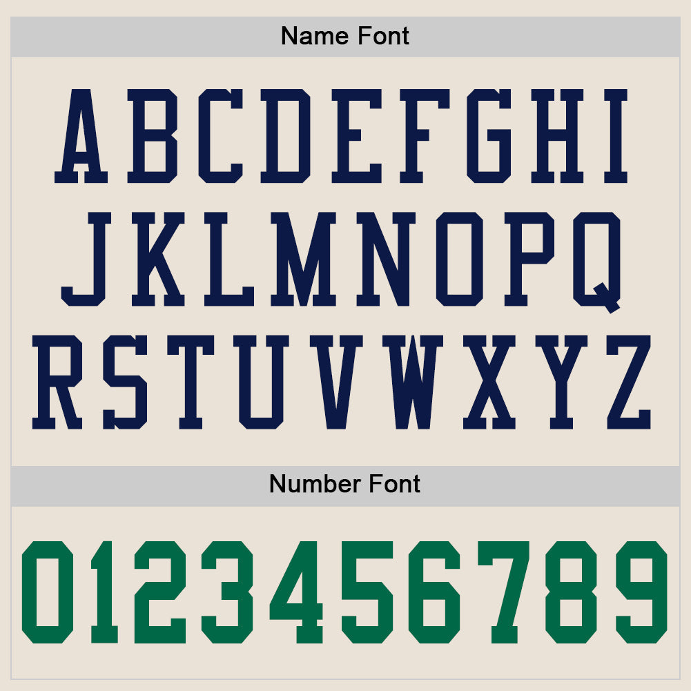 Custom Cream Kelly Green-Navy Mesh Authentic Football Jersey Limited