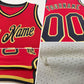 Custom Cream Royal-Red Authentic Throwback Basketball Jersey Limited