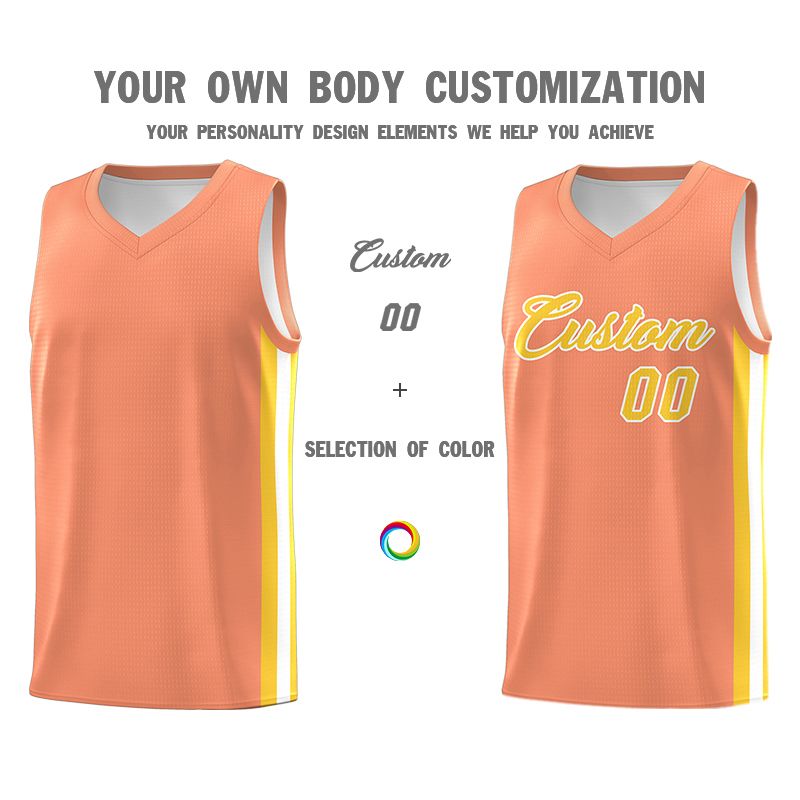 Custom Orange Yellow-White Classic Sets Sports Uniform Basketball Jersey Limited
