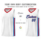 Custom White Blue-Red Classic Sets Sports Uniform Basketball Jersey Limited