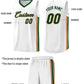 Custom White Green-Old Gold Classic Sets Sports Uniform Basketball Jersey Limited