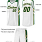 Custom White Green-Old Gold Classic Sets Sports Uniform Basketball Jersey Limited