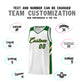 Custom White Green-Old Gold Classic Sets Sports Uniform Basketball Jersey Limited