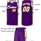 Custom Purple White-Yellow Classic Sets Sports Uniform Basketball Jersey Limited