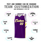 Custom Purple White-Yellow Classic Sets Sports Uniform Basketball Jersey Limited