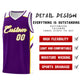 Custom Purple White-Yellow Classic Sets Sports Uniform Basketball Jersey Limited