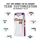 Custom White Purple-Yellow Classic Sets Sports Uniform Basketball Jersey Limited