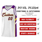 Custom White Purple-Yellow Classic Sets Sports Uniform Basketball Jersey Limited