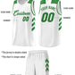 Custom White Green Classic Sets Sports Uniform Basketball Jersey Limited
