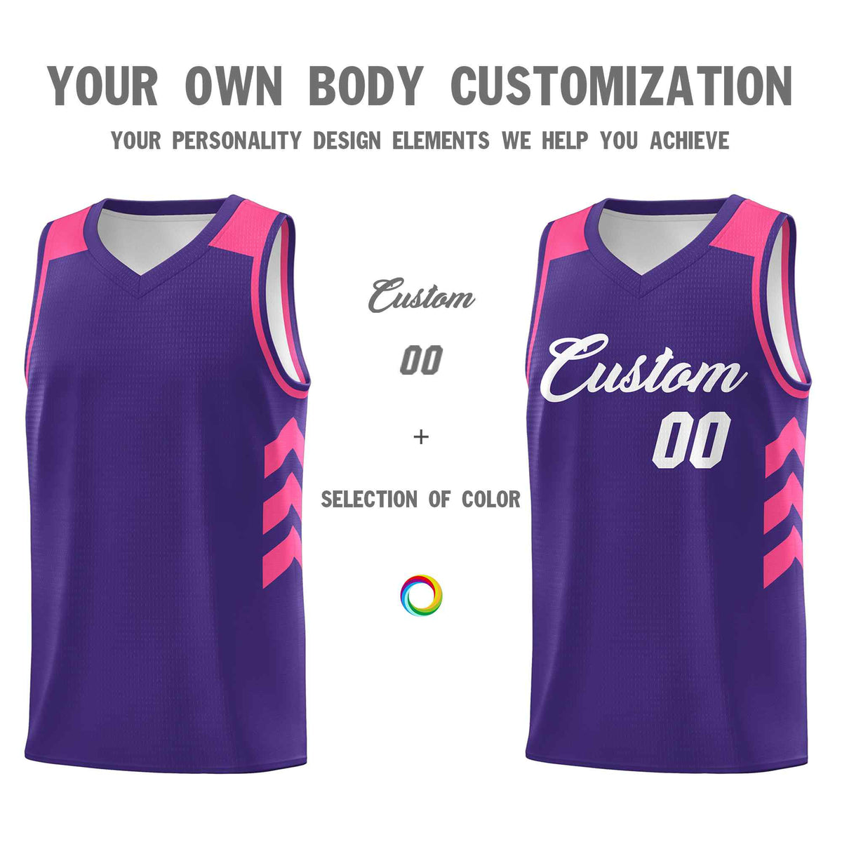 Custom Purple White Classic Sets Sports Uniform Basketball Jersey Limited