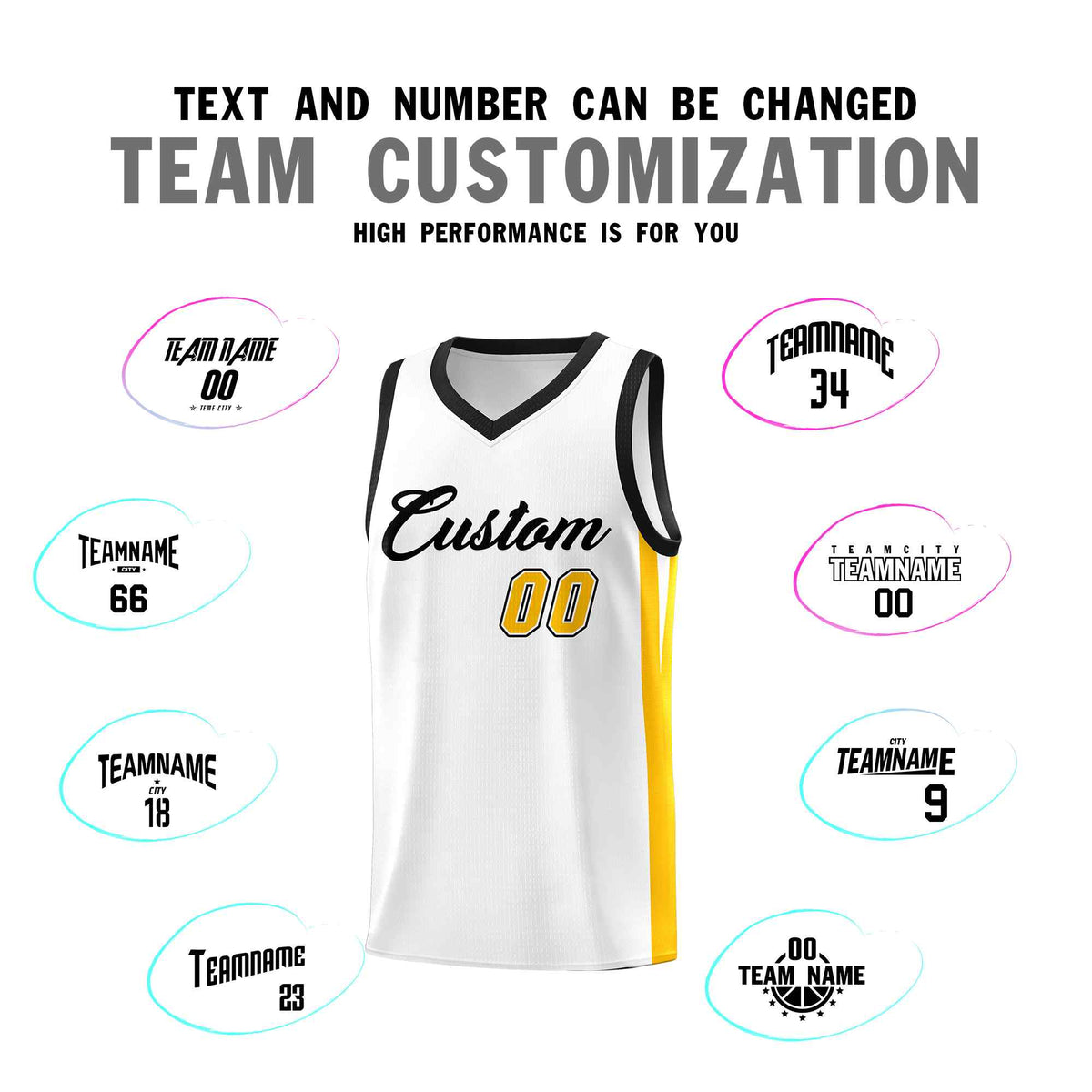 Custom White Black Classic Sets Sports Uniform Basketball Jersey Limited