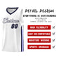 Custom White Navy Classic Sets Sports Uniform Basketball Jersey Limited