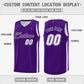 Custom Purple White Classic Tops Fashion Sportwear Basketball Jersey Limited