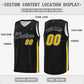 Custom Black Yellow Classic Tops Sport Game Basketball Jersey Limited