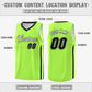 Custom Neon Green Black Classic Tops Sport Game Basketball Jersey Limited