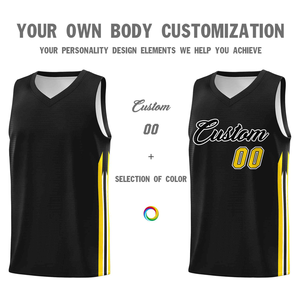 Custom Black White-Classic Tops Mesh Sport Basketball Jersey Limited