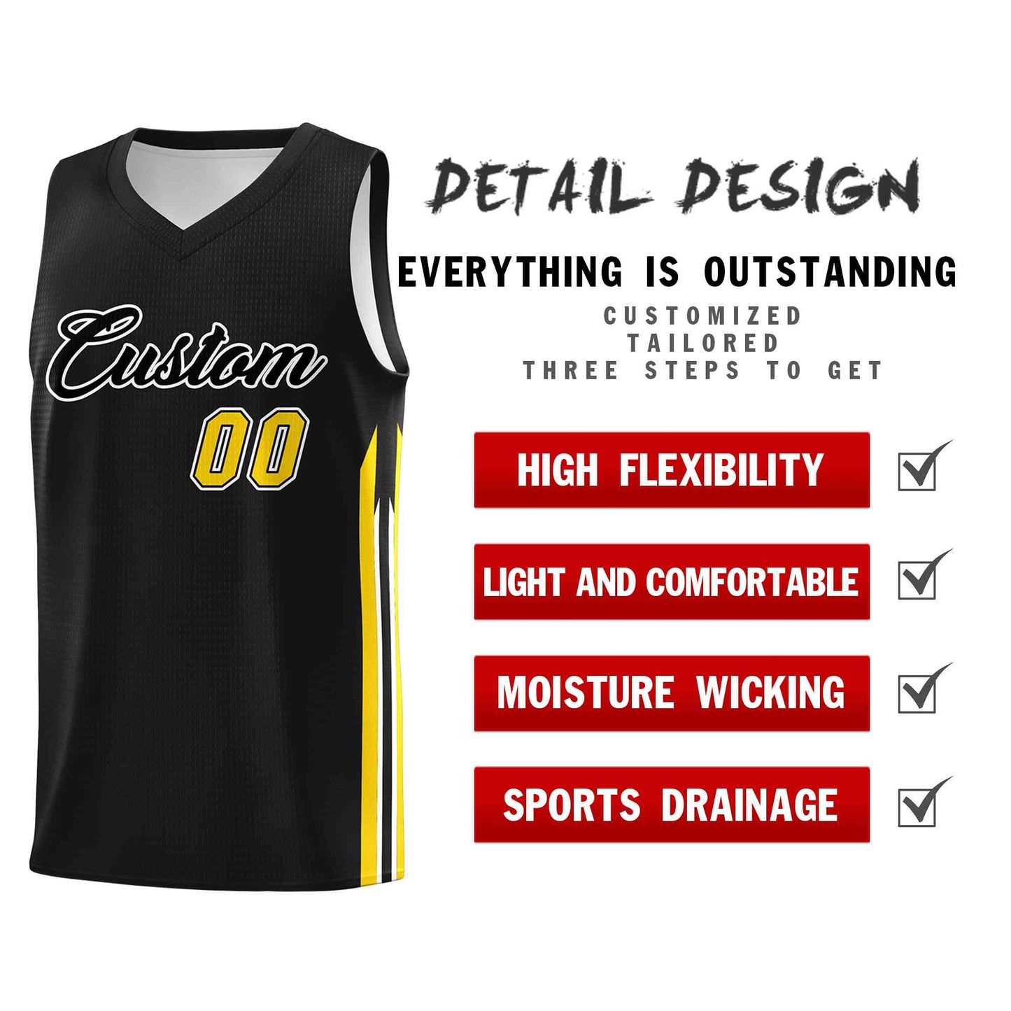Custom Black White-Classic Tops Mesh Sport Basketball Jersey Limited