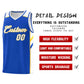 Custom Blue White-Yellow Classic Tops Style Mesh Sport Basketball Jersey Limited