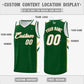 Custom Green White-Old Gold Classic Tops Style Mesh Sport Basketball Jersey Limited
