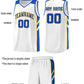 Custom White Royal-Yellow Classic Sets Sports Uniform Basketball Jersey Limited