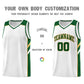Custom White Green-Old Gold Classic Sets Sports Uniform Basketball Jersey Limited