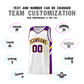 Custom White Purple-Yellow Classic Sets Sports Uniform Basketball Jersey Limited