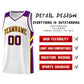 Custom White Purple-Yellow Classic Sets Sports Uniform Basketball Jersey Limited