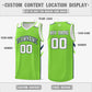 Custom Neon Green White-Navy Classic Tops Style Mesh Sport Basketball Jersey Limited