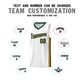 Custom White Green-Old Gold Classic Sets Sports Uniform Basketball Jersey Limited