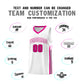 Custom White Pink Classic Sets Sports Uniform Basketball Jersey Limited