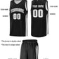 Custom Black White-Black Classic Sets Sports Uniform Basketball Jersey Limited