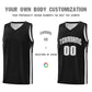 Custom Black White-Black Classic Sets Sports Uniform Basketball Jersey Limited