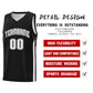 Custom Black White-Black Classic Sets Sports Uniform Basketball Jersey Limited