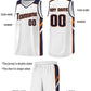 Custom White Navy-Orange Classic Sets Sports Uniform Basketball Jersey Limited
