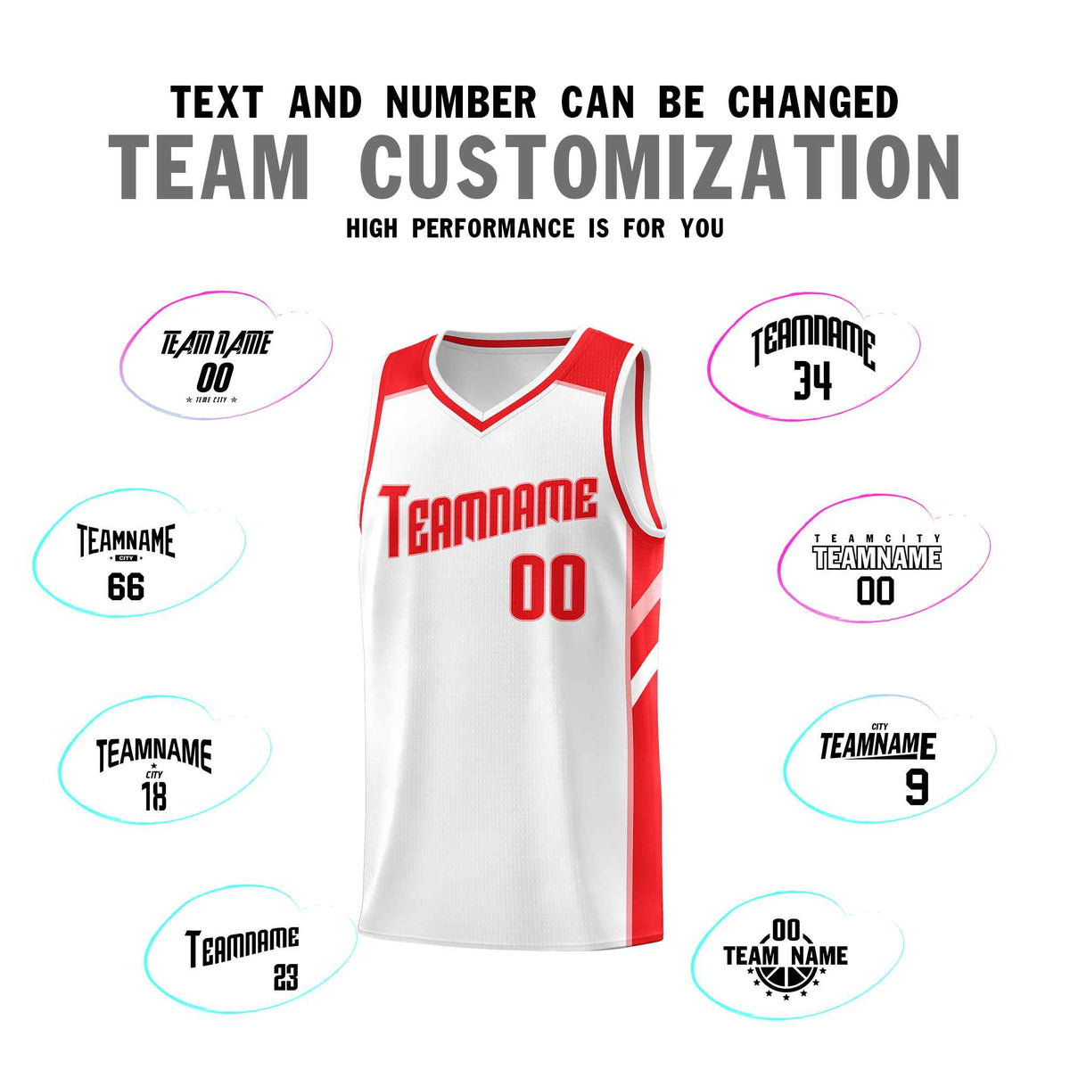 Custom White Red-Pink Classic Sets Sports Uniform Basketball Jersey Limited