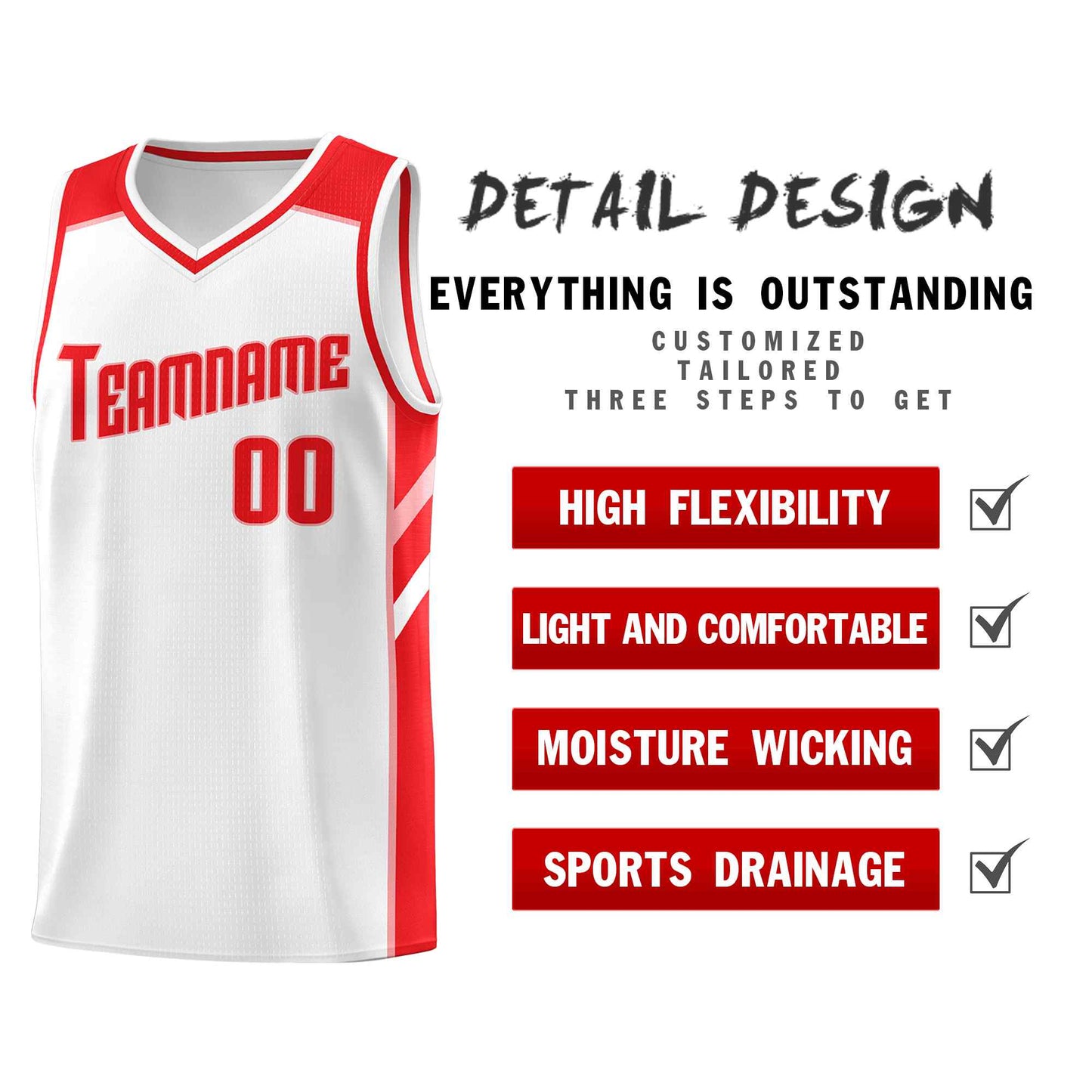 Custom White Red-Pink Classic Sets Sports Uniform Basketball Jersey Limited