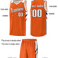 Custom Orange White-Navy Classic Sets Sports Uniform Basketball Jersey Limited