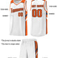 Custom White Orange-Navy Classic Sets Sports Uniform Basketball Jersey Limited