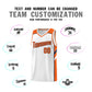 Custom White Orange-Navy Classic Sets Sports Uniform Basketball Jersey Limited