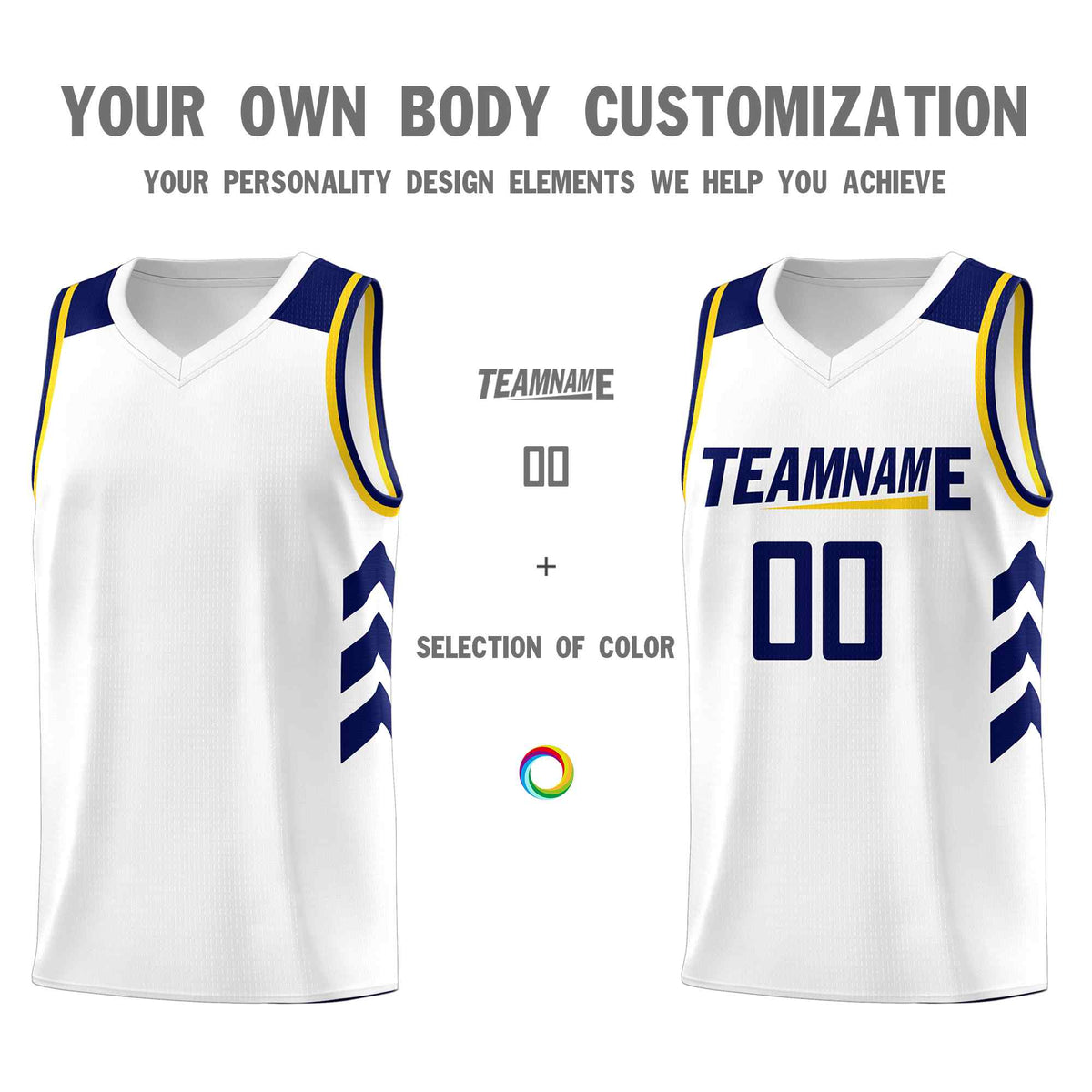 Custom White Navy Classic Sets Sports Uniform Basketball Jersey Limited