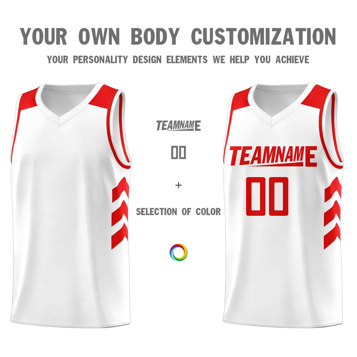 Custom White Red Classic Sets Sports Uniform Basketball Jersey Limited