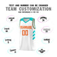 Custom White Orange Classic Sets Sports Uniform Basketball Jersey Limited