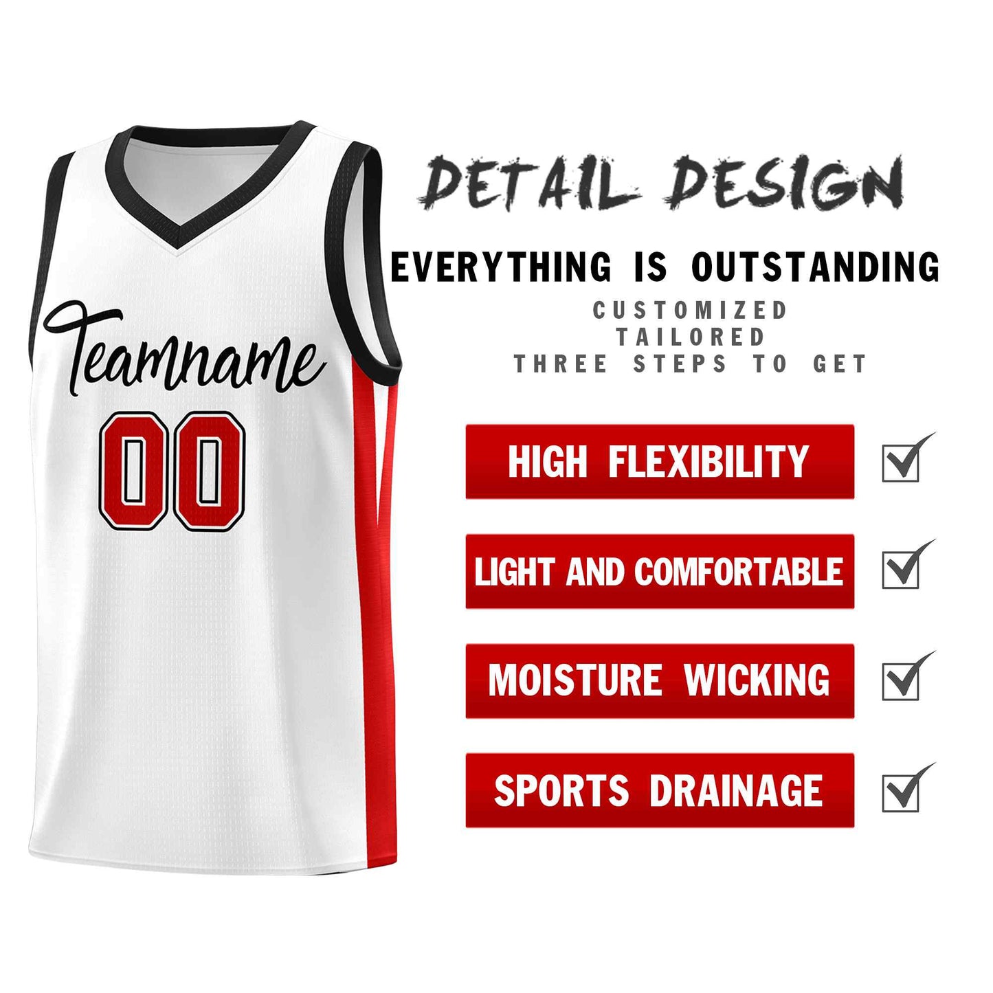 Custom White Black Classic Sets Sports Uniform Basketball Jersey Limited