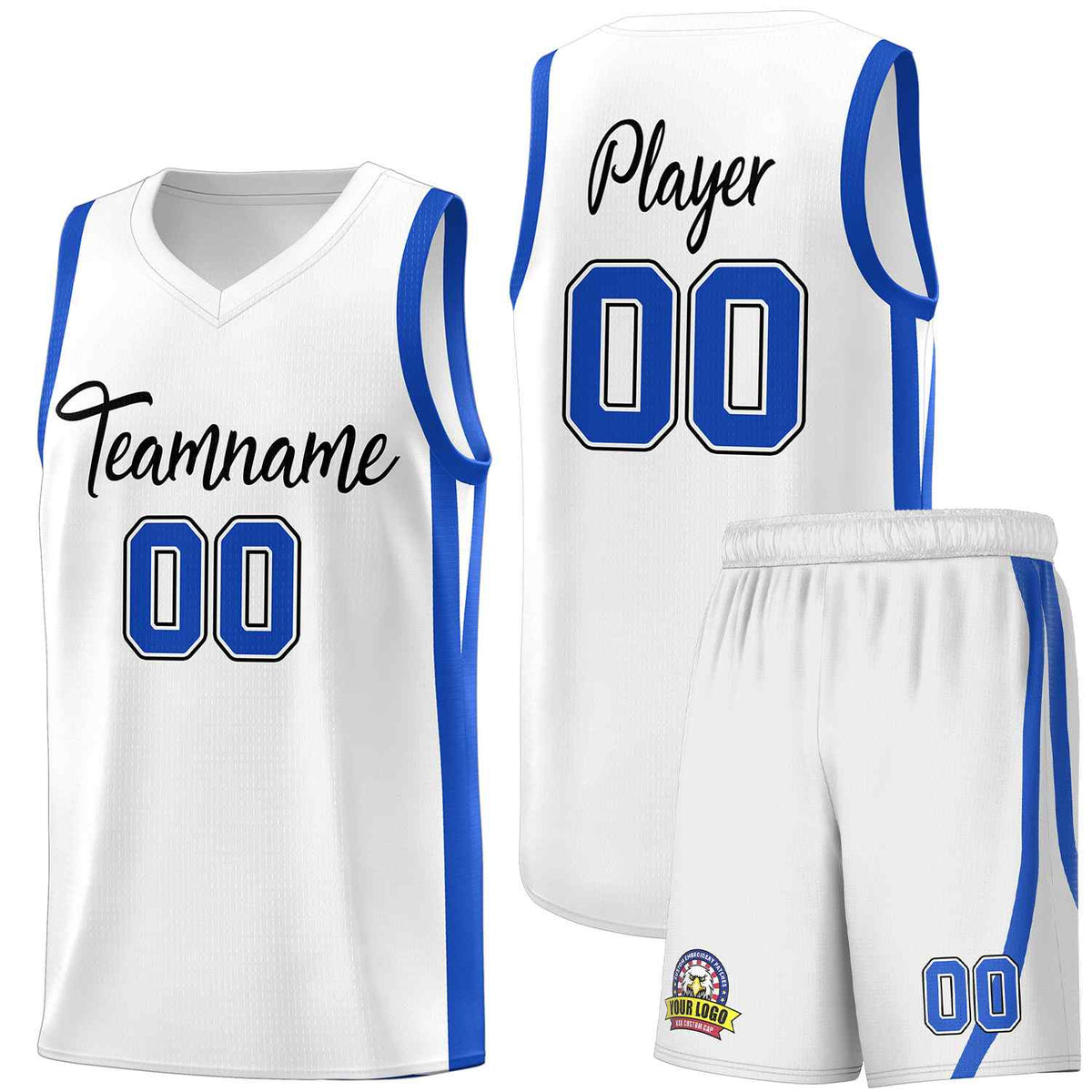 Custom White Black Classic Sets Sports Uniform Basketball Jersey