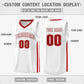 Custom White Red Classic Tops Athletic Casual Basketball Jersey Limited
