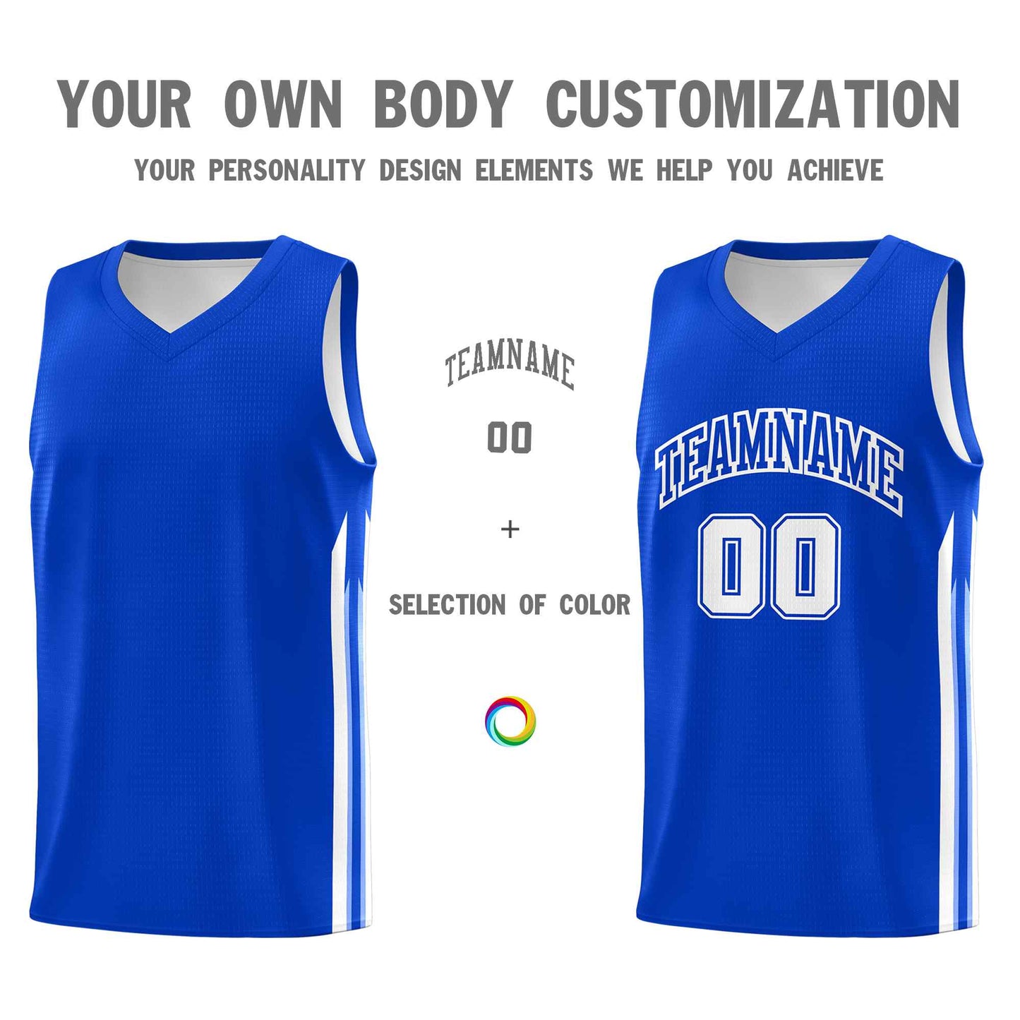 Custom Royal White Classic Sets Sports Uniform Basketball Jersey Limited