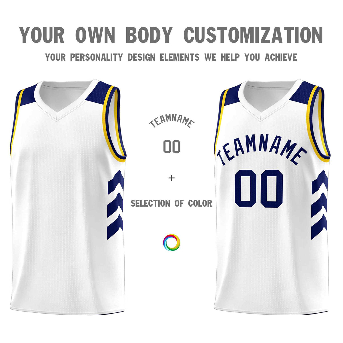 Custom White Navy Classic Sets Sports Uniform Basketball Jersey Limited